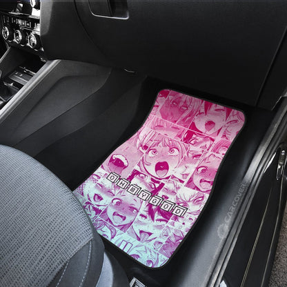 Ahegao Car Floor Mats Custom OMG Car Interior Accessories