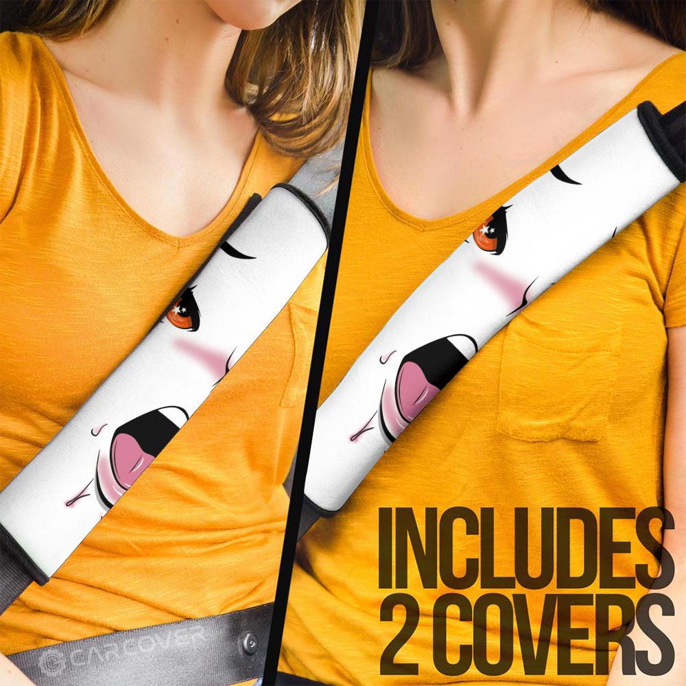 Ahegao Face Seat Belt Covers Custom Ahegao Car Accessories