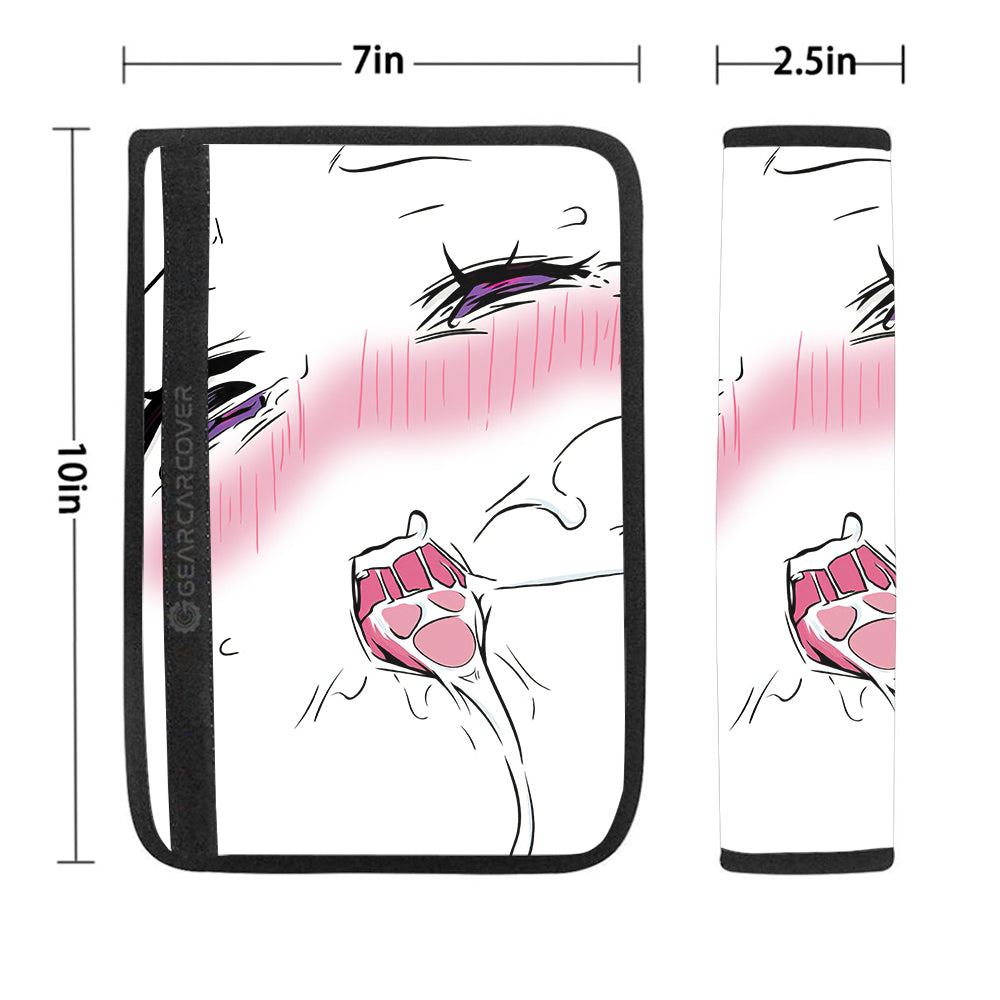 Ahegao Face Seat Belt Covers Custom Ahegao Car Accessories