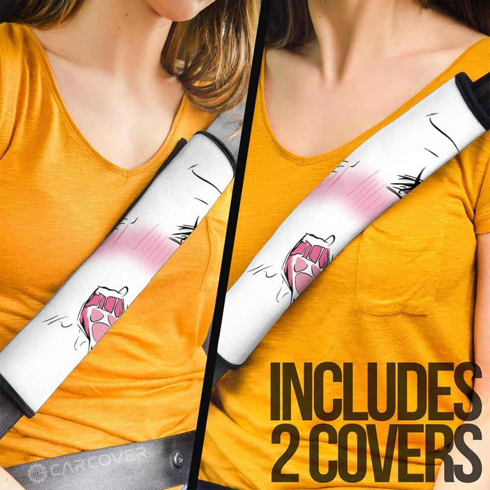 Ahegao Face Seat Belt Covers Custom Ahegao Car Accessories