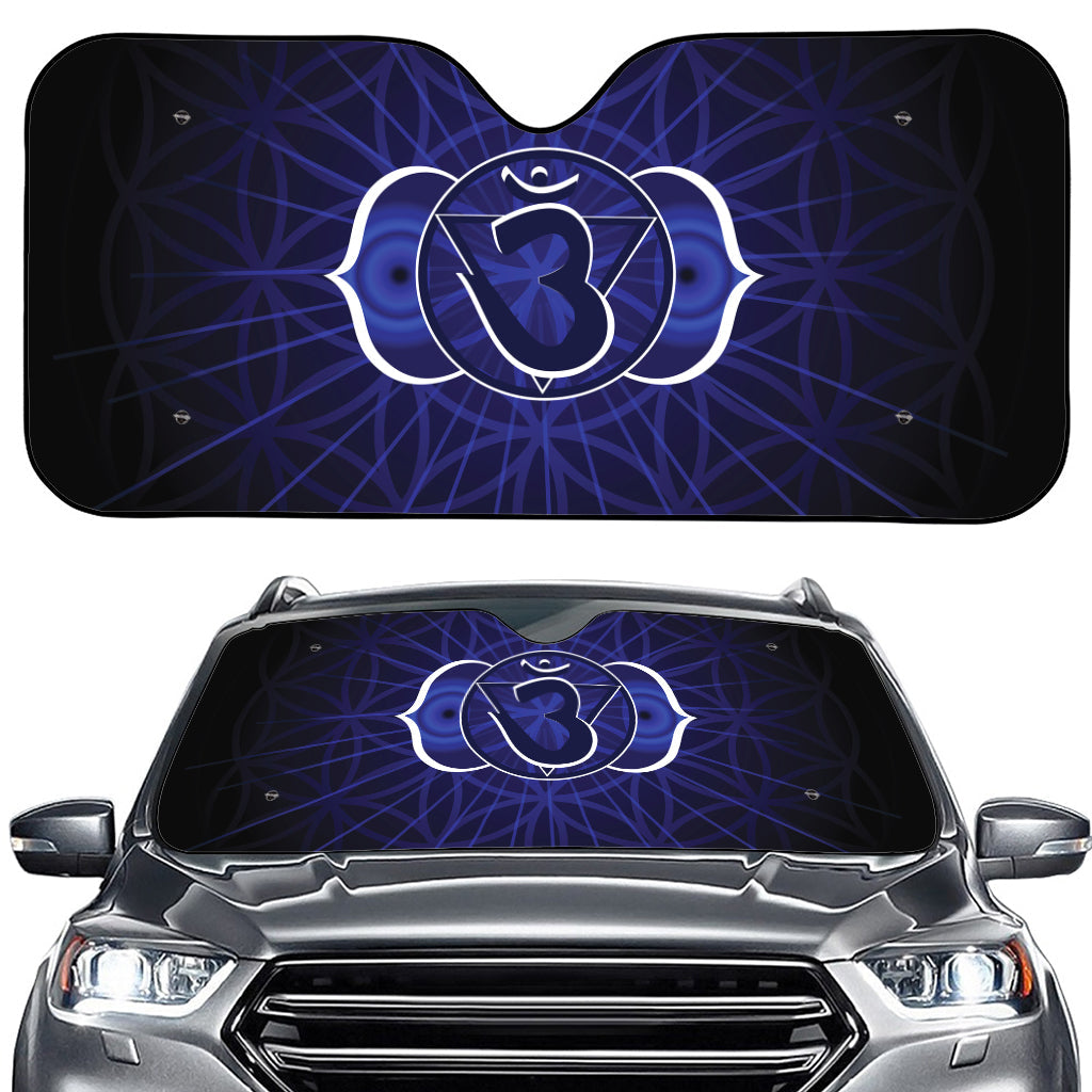 Ajna Chakra Spiritual Print Car Windshield Sun Shade