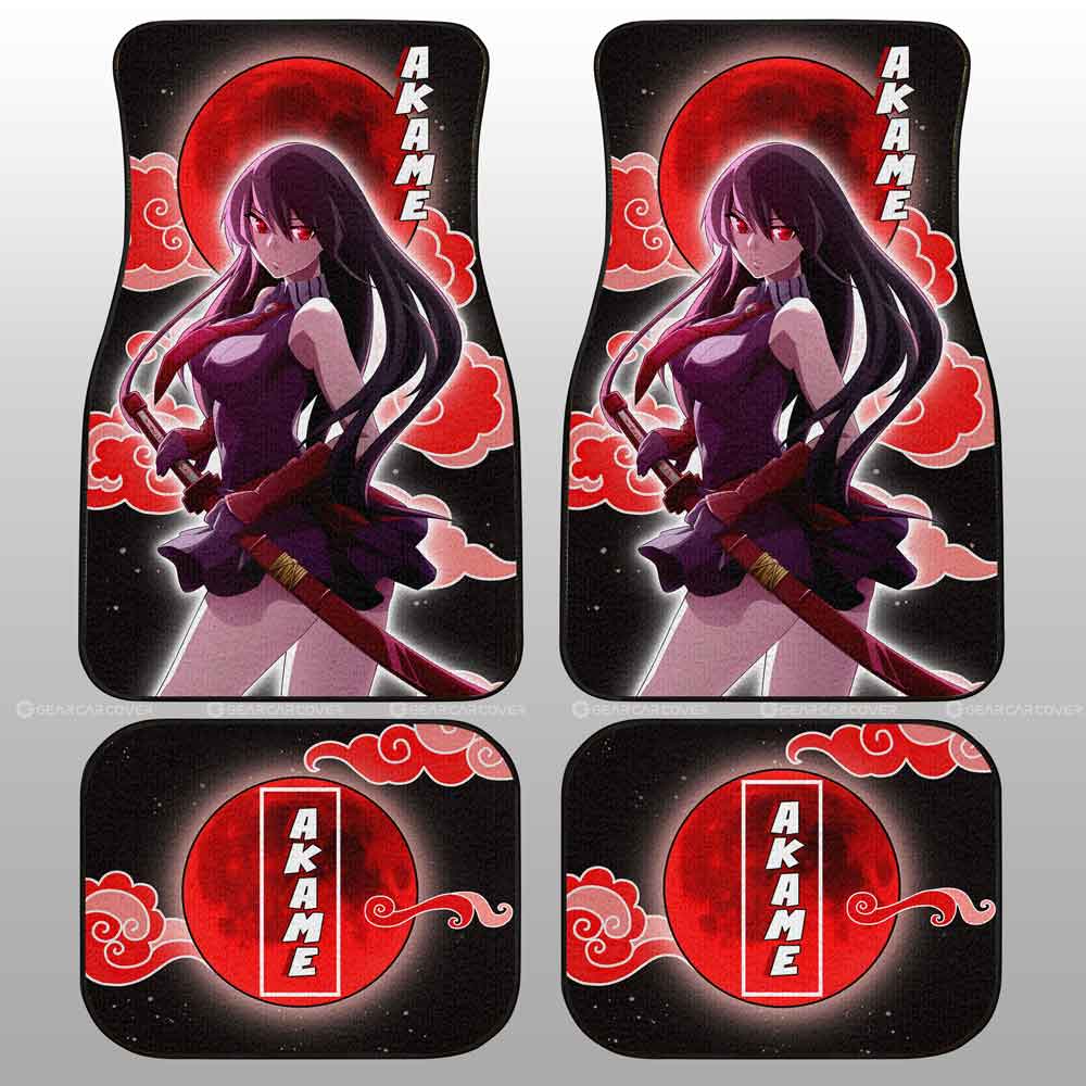 Akame Car Floor Mats Custom Akame Ga Kill Anime Car Accessoriess
