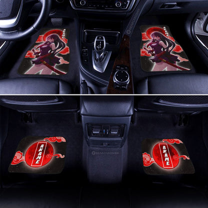 Akame Car Floor Mats Custom Akame Ga Kill Anime Car Accessoriess