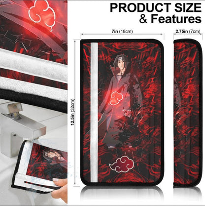 Akatsuki Anime Itachi Ultimate Car Seat Belt Cover Custom Car Accessories