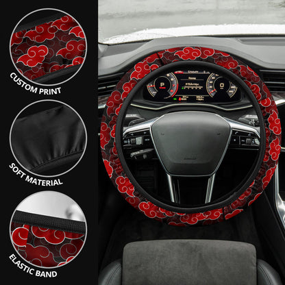 Akatsuki Cloud 3D Car Steering Wheel Cover
