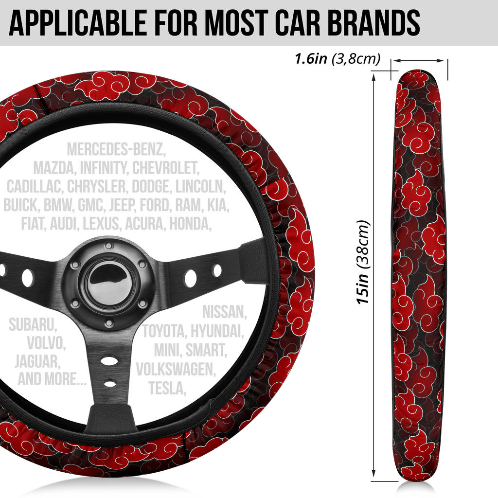 Akatsuki Cloud 3D Car Steering Wheel Cover