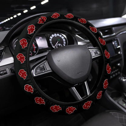 Akatsuki Cloud Anime Steering Wheel Cover Naruto Car Accessories