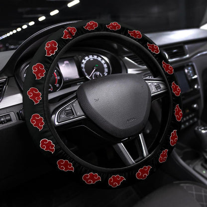 Akatsuki Cloud Anime Steering Wheel Cover Naruto Car Accessories