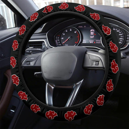 Akatsuki Cloud Anime Steering Wheel Cover Naruto Car Accessories