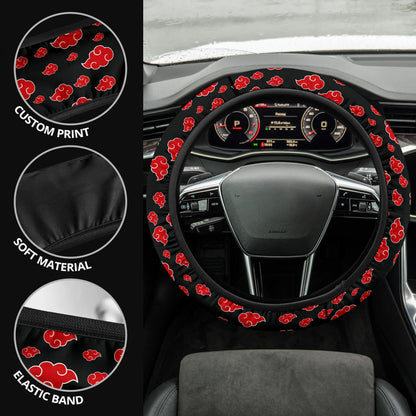 Akatsuki Cloud Premium Car Steering Wheel Cover Style 1