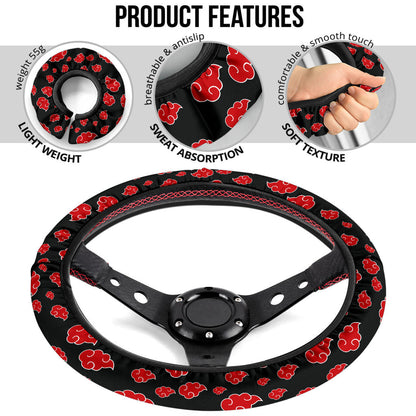Akatsuki Cloud Premium Car Steering Wheel Cover Style 1