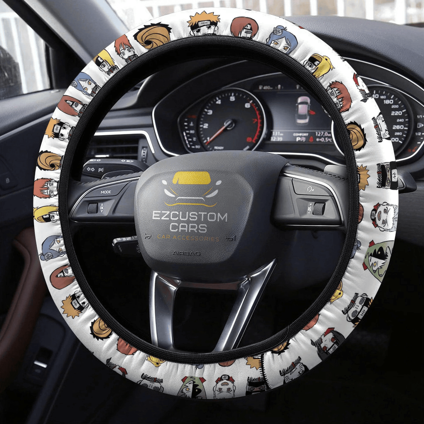 Akatsuki Naruto Anime Steering Wheel Cover Naruto Anime Car Accessories