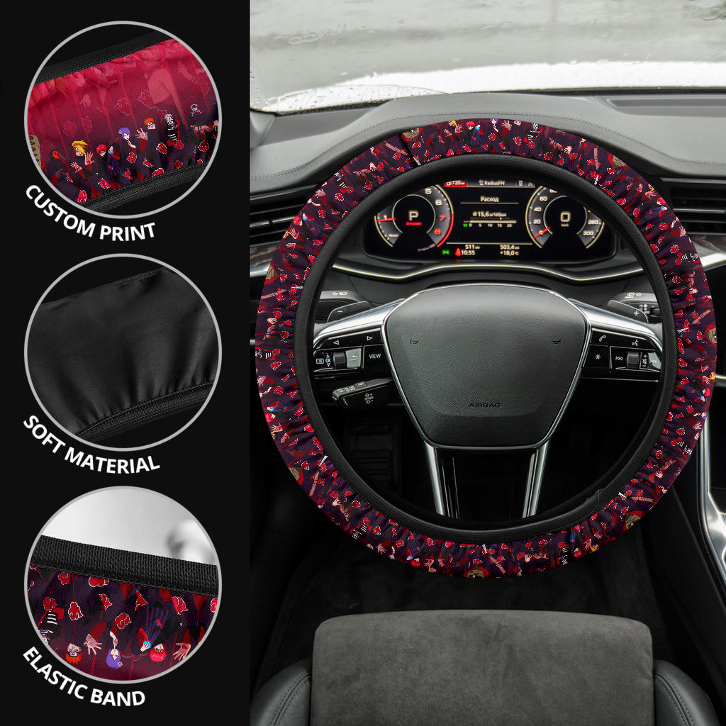 Akatsuki Team Premium Car Steering Wheel Cover