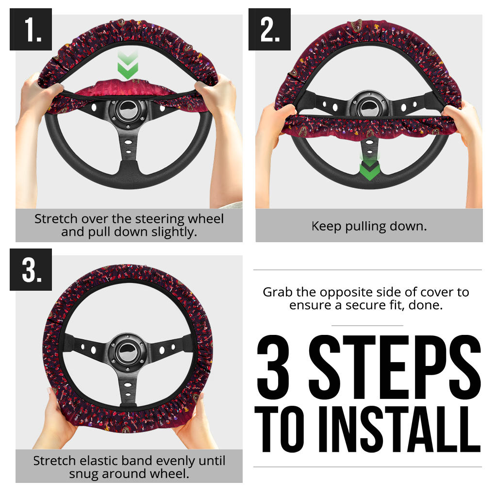 Akatsuki Team Premium Car Steering Wheel Cover
