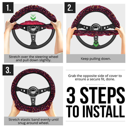 Akatsuki Team Premium Car Steering Wheel Cover