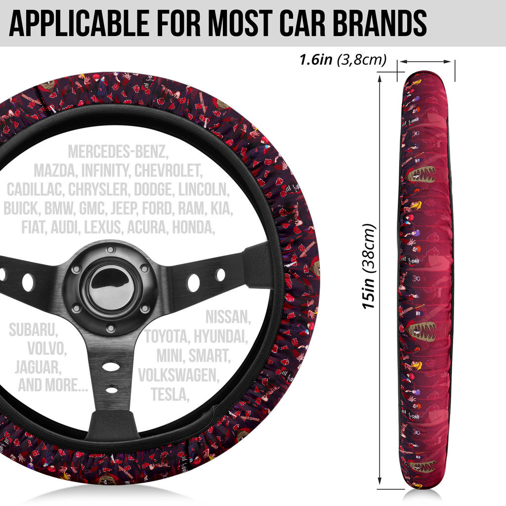 Akatsuki Team Premium Car Steering Wheel Cover