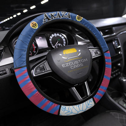 Akaza Anime Steering Wheel Cover Custom Anime Demon Slayer Car Accessories