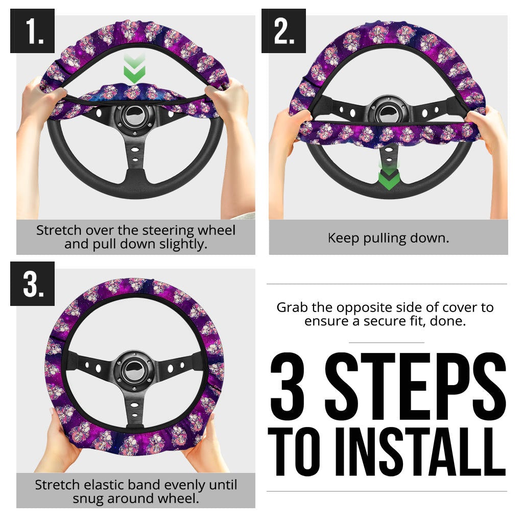 Akaza Demon Slayer Anime Premium Custom Car Steering Wheel Cover 1