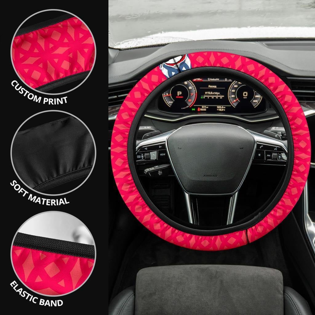 Akaza Demon Slayers Car Accessorries Anime Steering Wheel Cover
