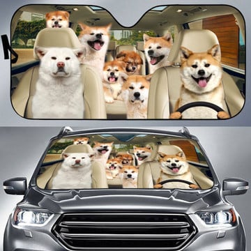 Akita All Over Printed 3D Sun Shade