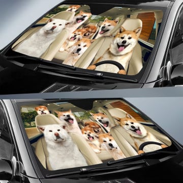Akita All Over Printed 3D Sun Shade