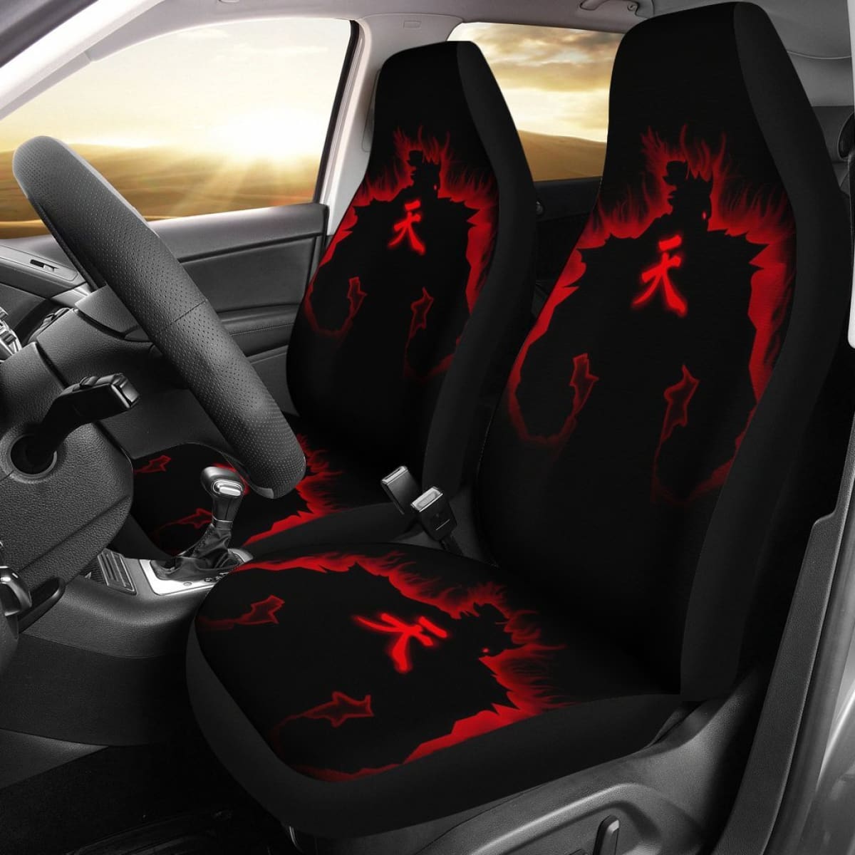 Akuma Art Street Fighter Car Floor Mats Amazing Gitf Universal Fit 173905