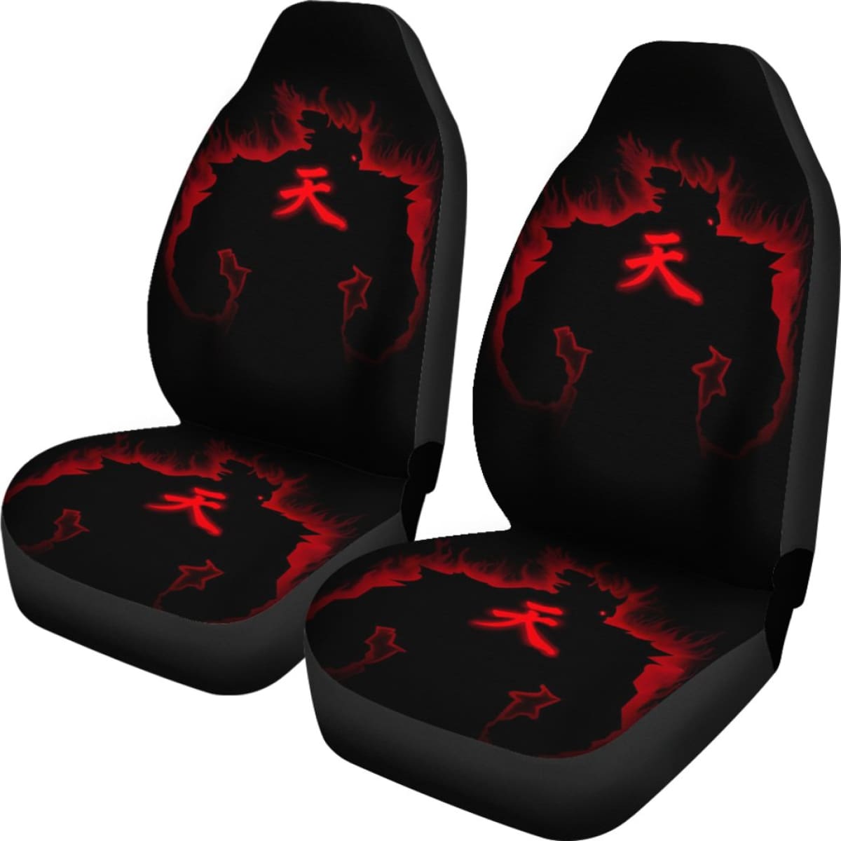 Akuma Art Street Fighter Car Floor Mats Amazing Gitf Universal Fit 173905