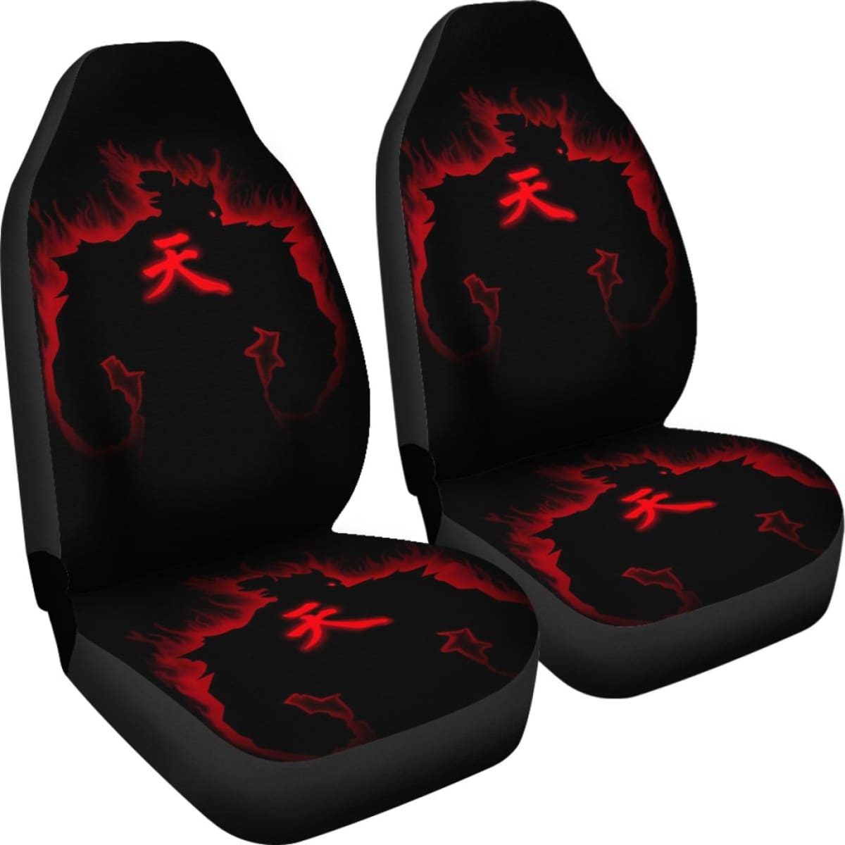 Akuma Art Street Fighter Car Floor Mats Amazing Gitf Universal Fit 173905
