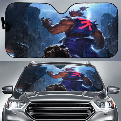 Akuma Art Street Fighter Car Sun Shade Amazing Gitf Universal Fit 173905