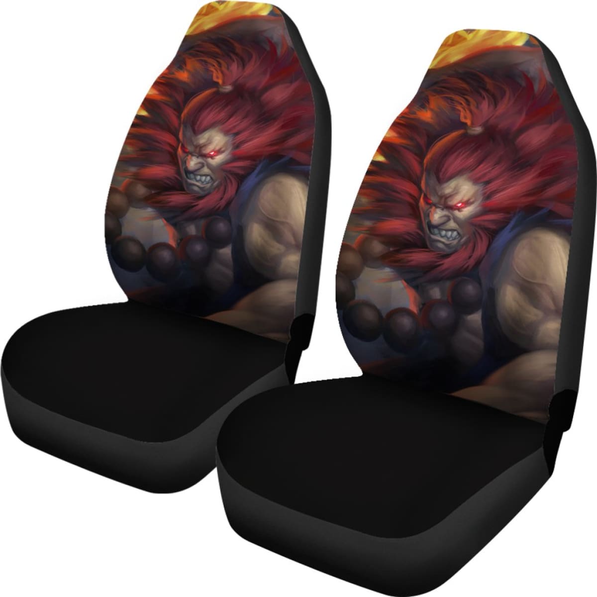 Akuma Street Fighter Art Car Seat Covers Amazing Gitf Universal Fit 173905