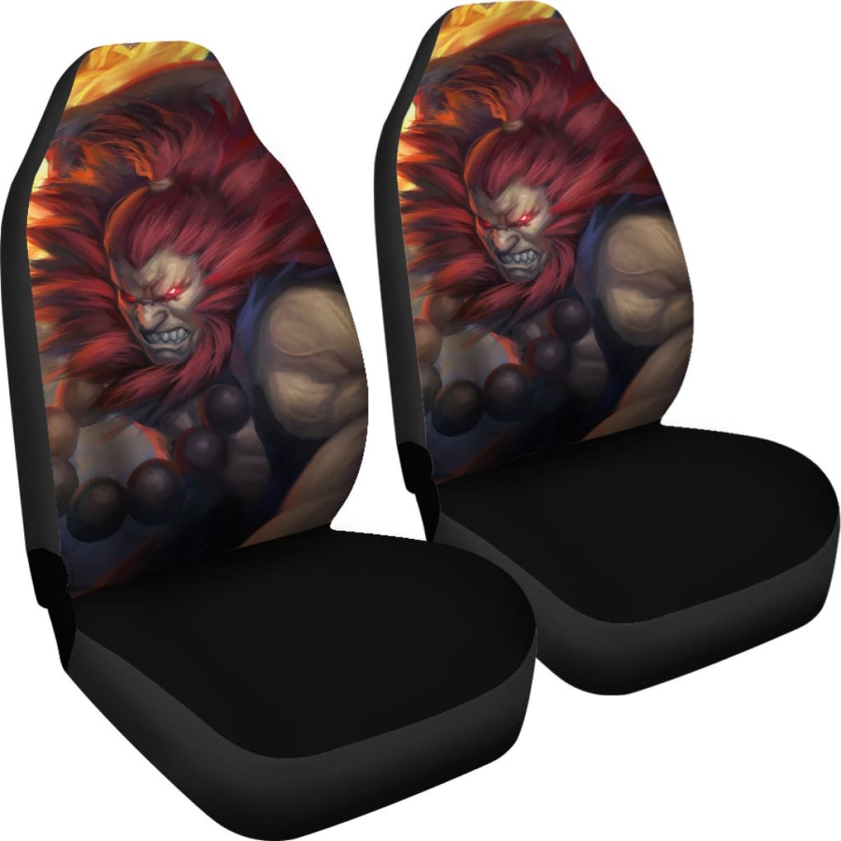 Akuma Street Fighter Art Car Seat Covers Amazing Gitf Universal Fit 173905