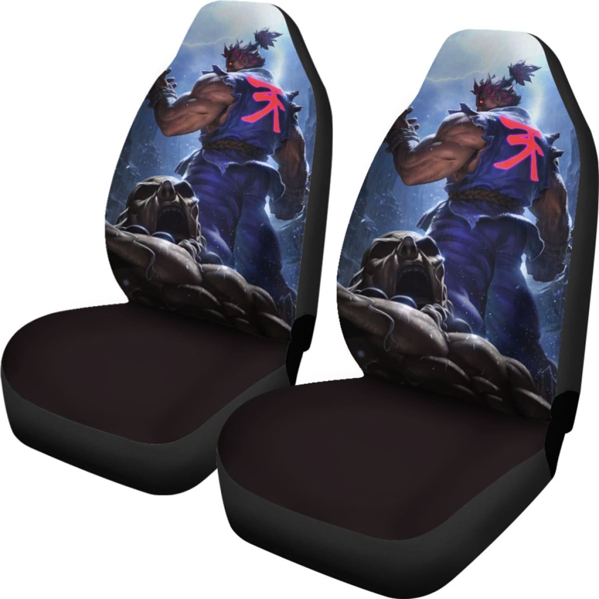 Akuma Street Fighter Car Floor Mats Amazing Gitf Universal Fit 173905