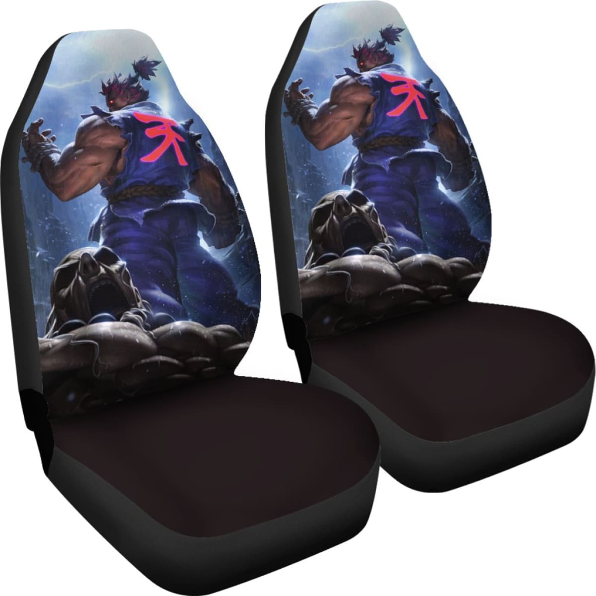 Akuma Street Fighter Car Floor Mats Amazing Gitf Universal Fit 173905