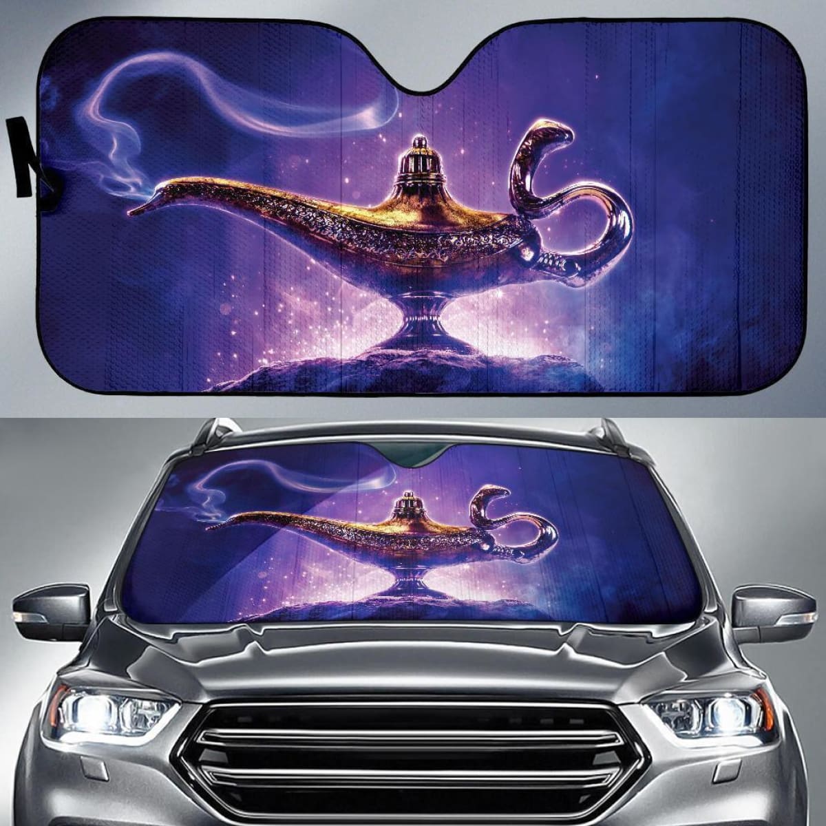 Aladdin Genie'S Lamp Auto Sun Shade Mn05 Universal Fit 111204