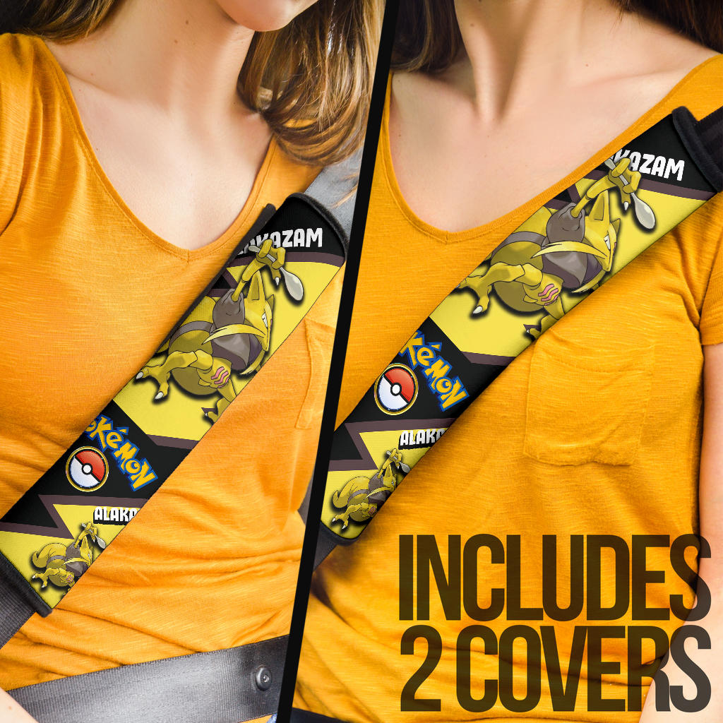 Alakazam car seat belt covers Anime Custom Car Accessories