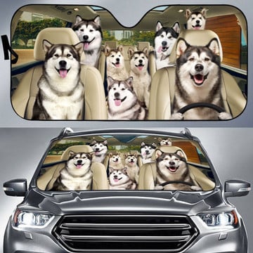 Alaskan Malamute All Over Printed 3D Sun Shade