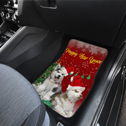 Alaskan Malamutes Car Floor Mats Custom Dog Car Accessories Christmas