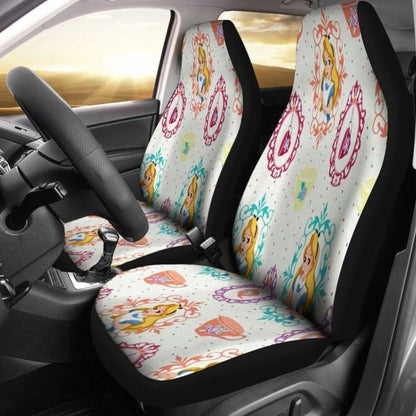 Alice Car Seat Covers Alice In Wonderland Cartoon Fan Gift Universal Fit 051012