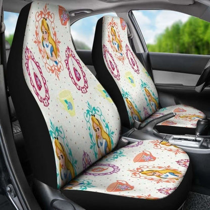 Alice Car Seat Covers Alice In Wonderland Cartoon Fan Gift Universal Fit 051012