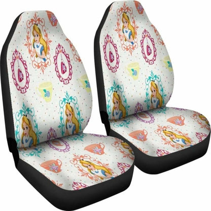 Alice Car Seat Covers Alice In Wonderland Cartoon Fan Gift Universal Fit 051012