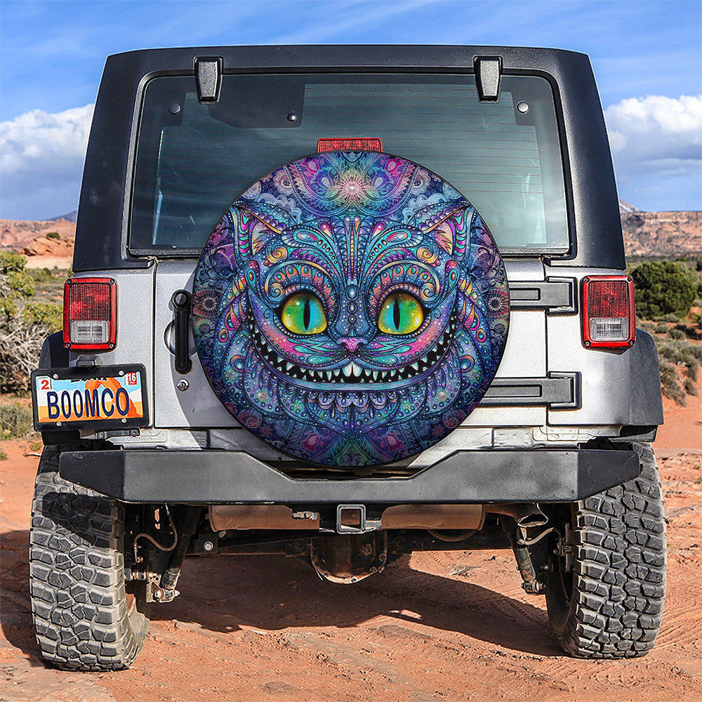 Alice In Wonderland Cheshire Cat Car Spare Tire Cover