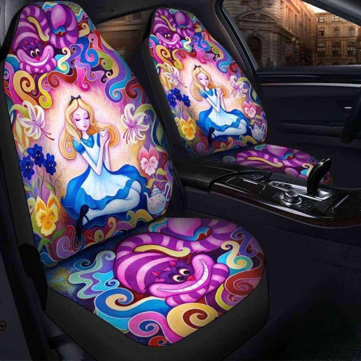 Alice In Wonderland Seat Covers 101719 Universal Fit