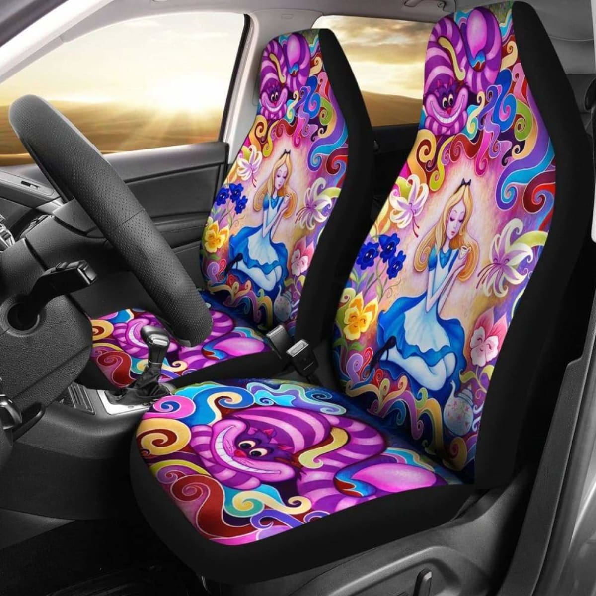 Alice In Wonderland Seat Covers 101719 Universal Fit