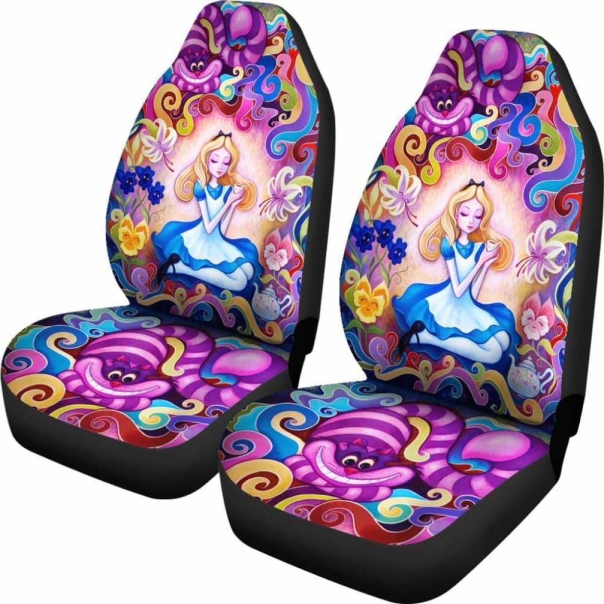 Alice In Wonderland Seat Covers 101719 Universal Fit