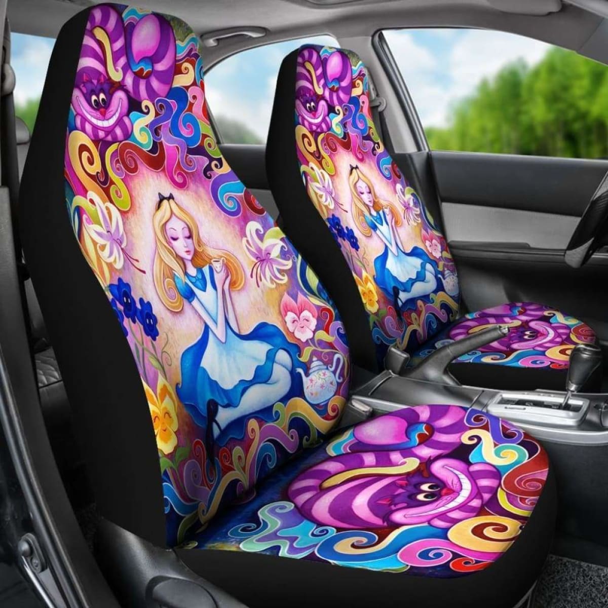 Alice In Wonderland Seat Covers 101719 Universal Fit
