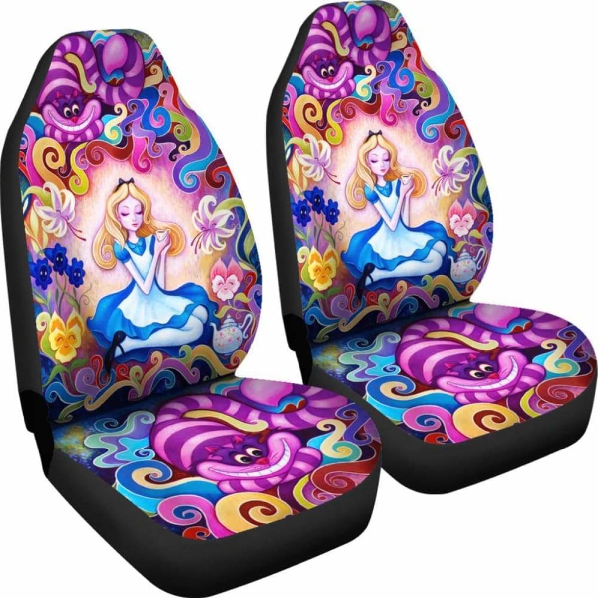 Alice In Wonderland Seat Covers 101719 Universal Fit
