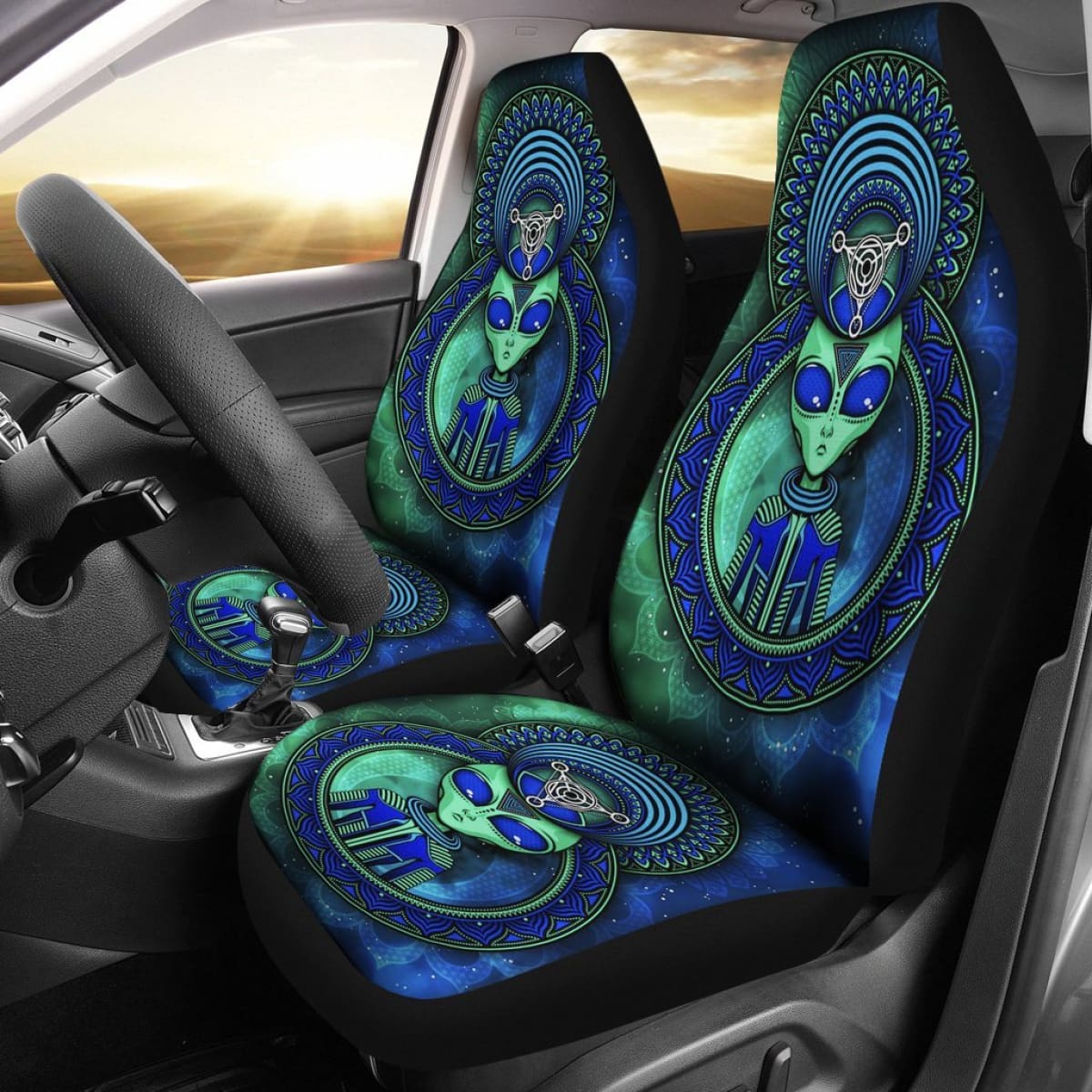 Alien Fantasy Art Car Seat Covers Movie Fan Gift H040120 Universal Fit 225311