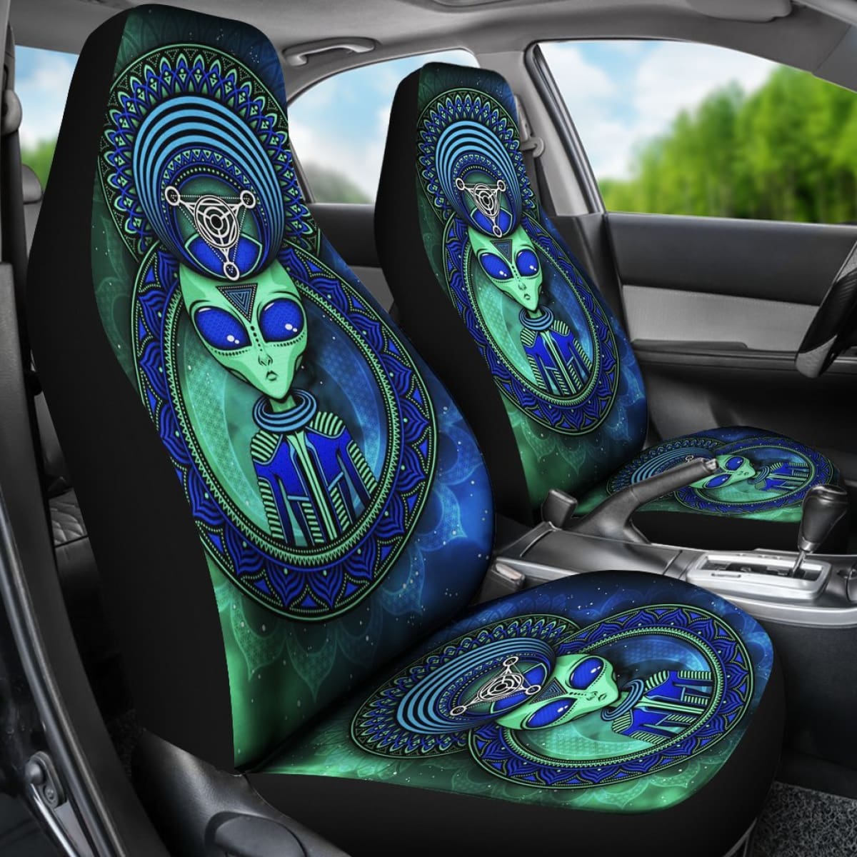 Alien Fantasy Art Car Seat Covers Movie Fan Gift H040120 Universal Fit 225311