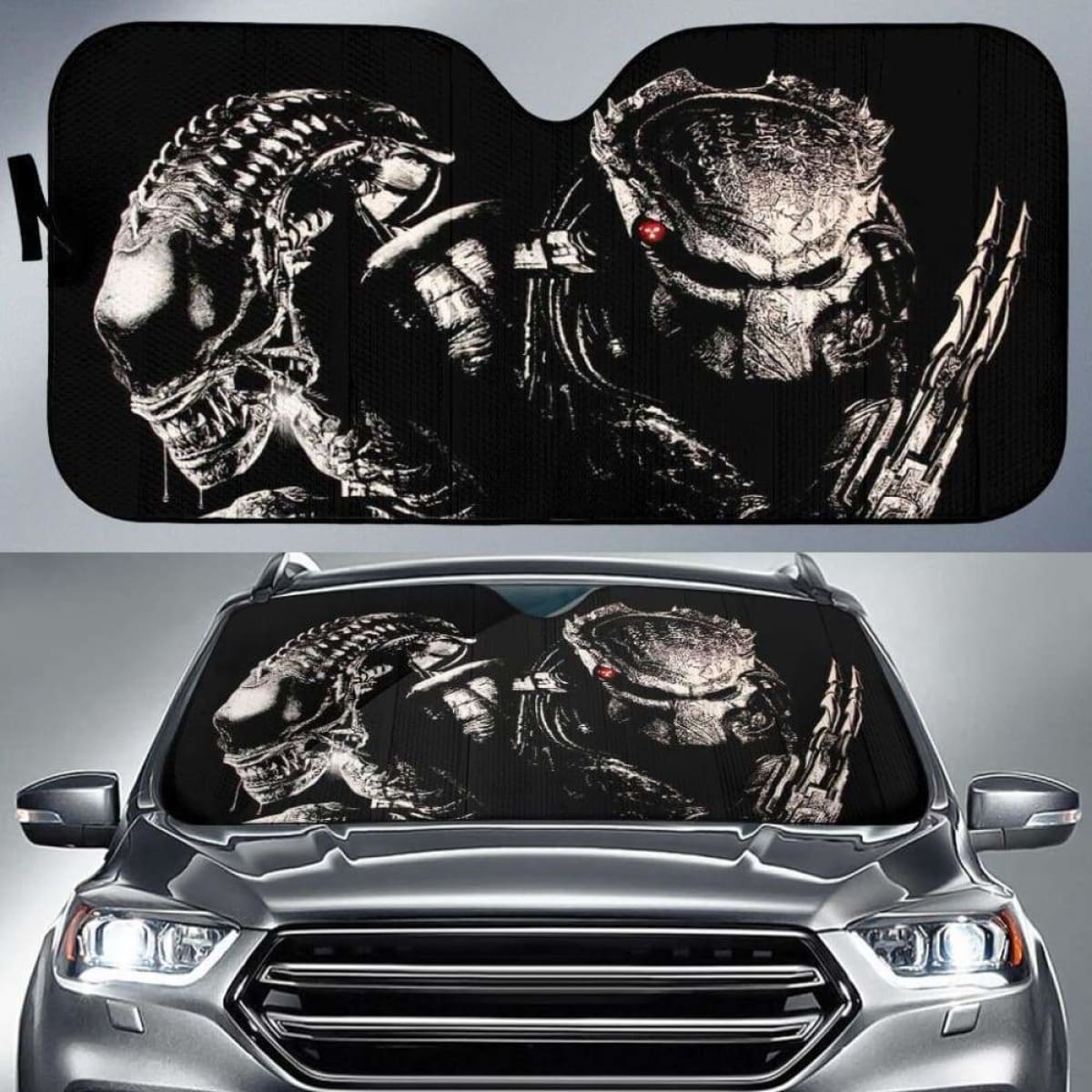 Aliens Vs Predator Car Auto Sun Shades Universal Fit 051312