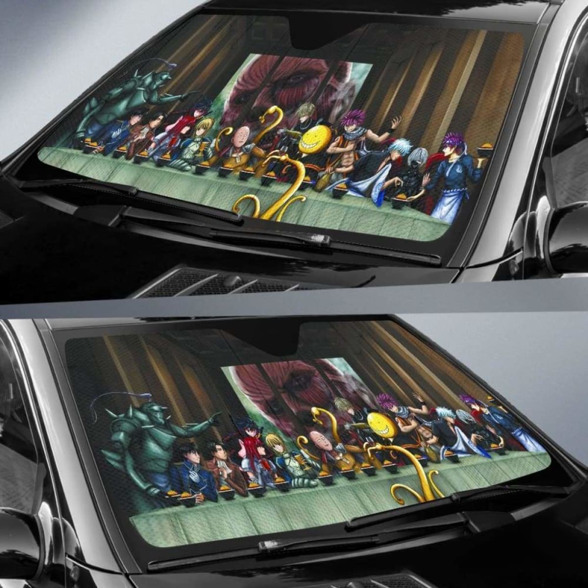 All Animes on Party Table car auto sunshades 918b Universal Fit